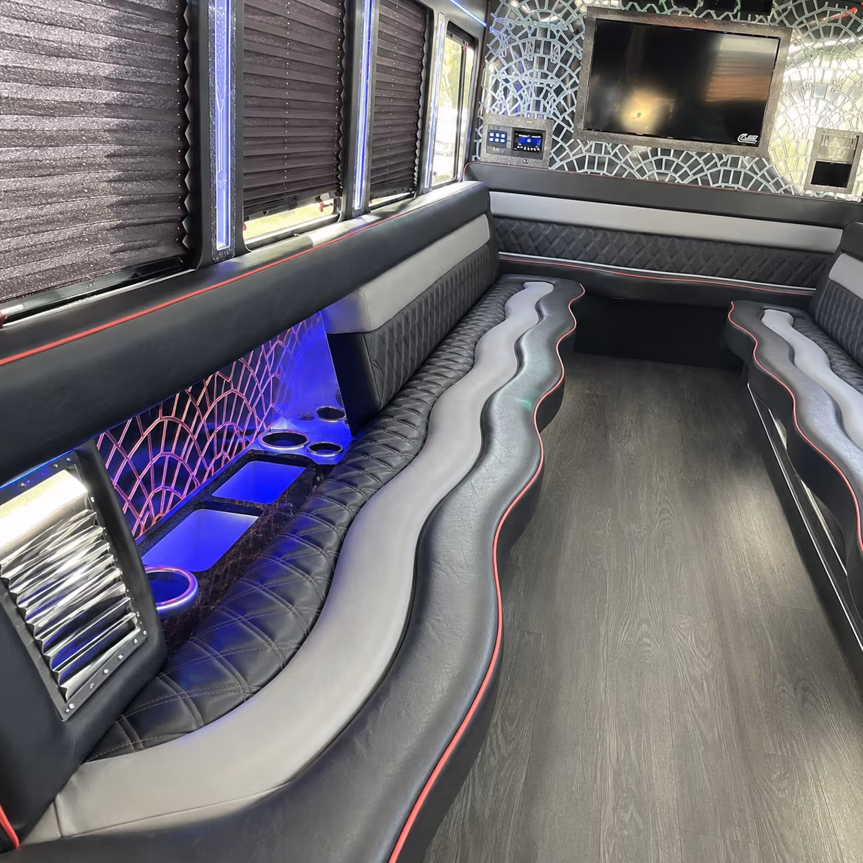 15 Passenger Party Bus Inside