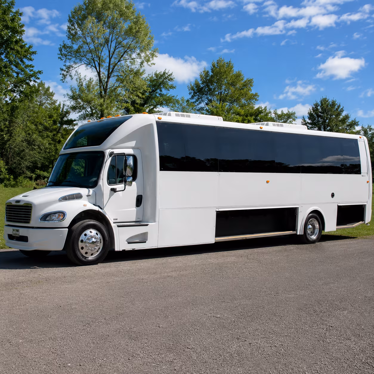 Columbus Private Event Transportation party bus exterior