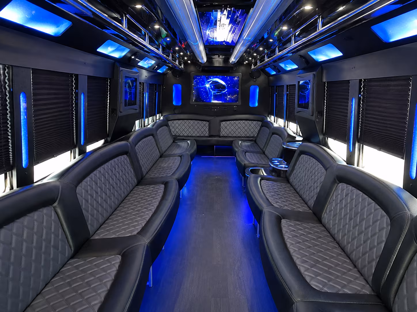 Columbus Private Event Transportation party bus exterior