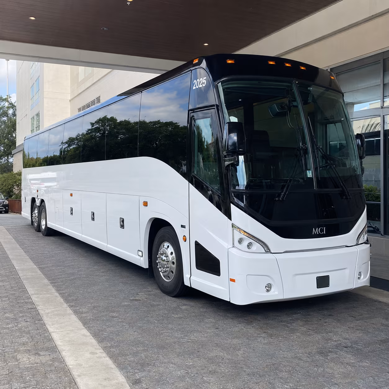 Columbus School Event Transportation party bus exterior