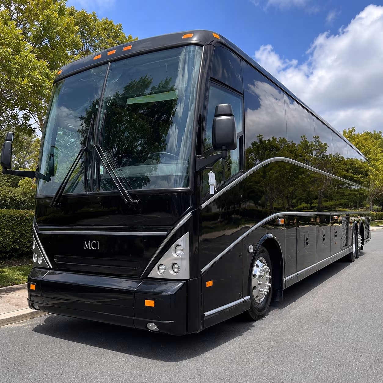 Columbus School Event Transportation party bus exterior