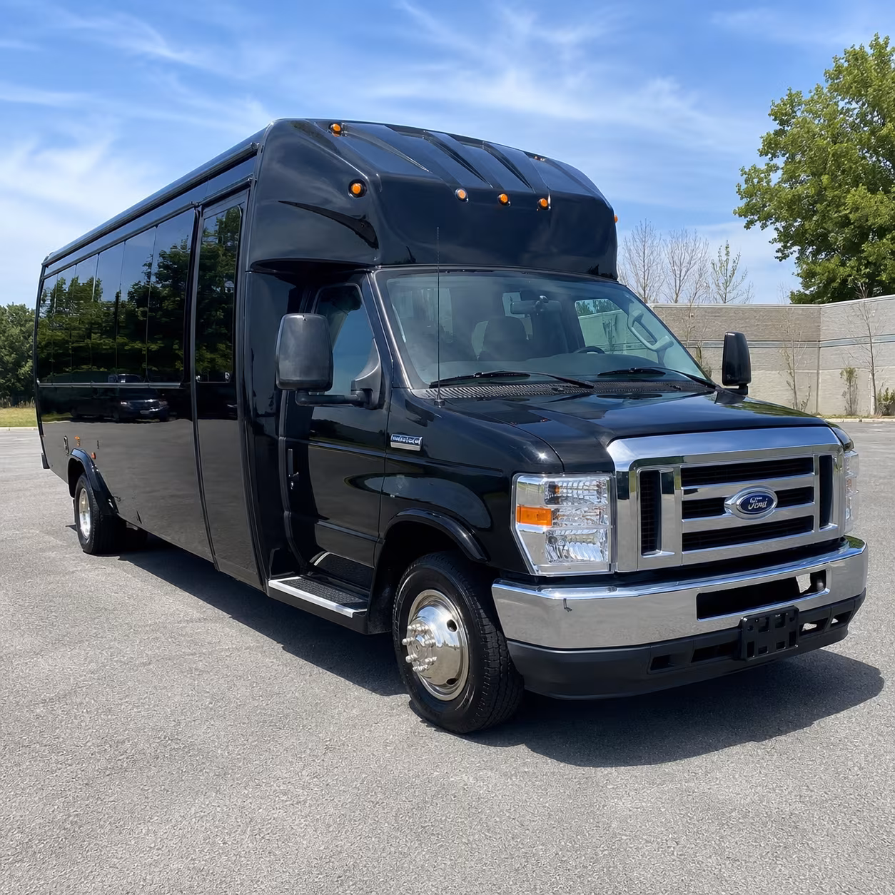 Columbus Sporting Event Transportation party bus exterior
