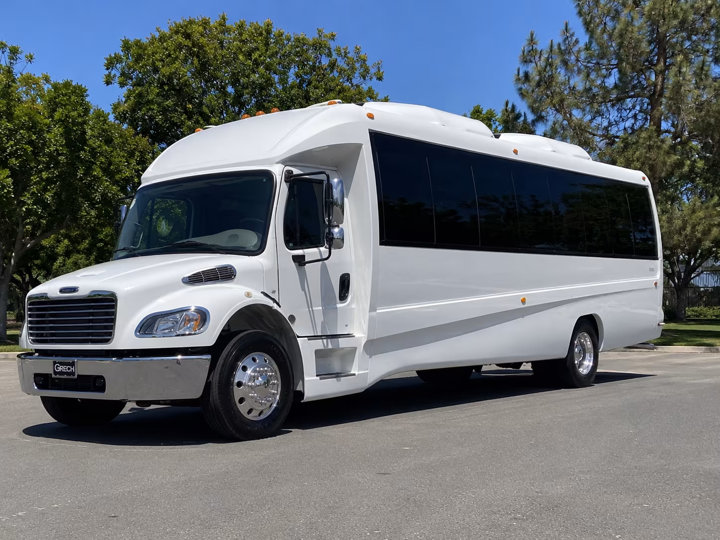 Columbus Sporting Event Transportation party bus exterior