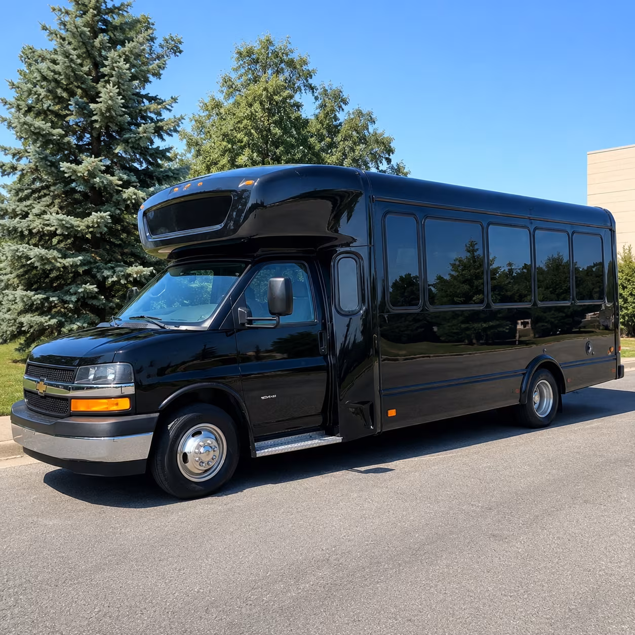 Columbus Sporting Event Transportation party bus exterior