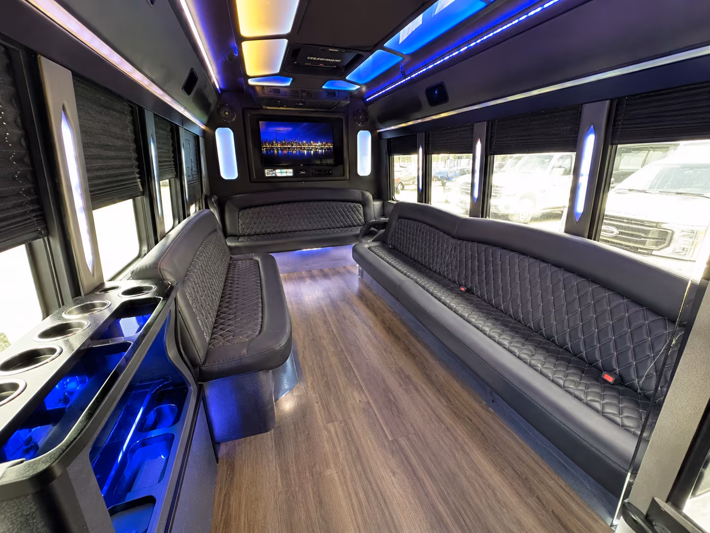 Columbus Wedding Transportation party bus exterior