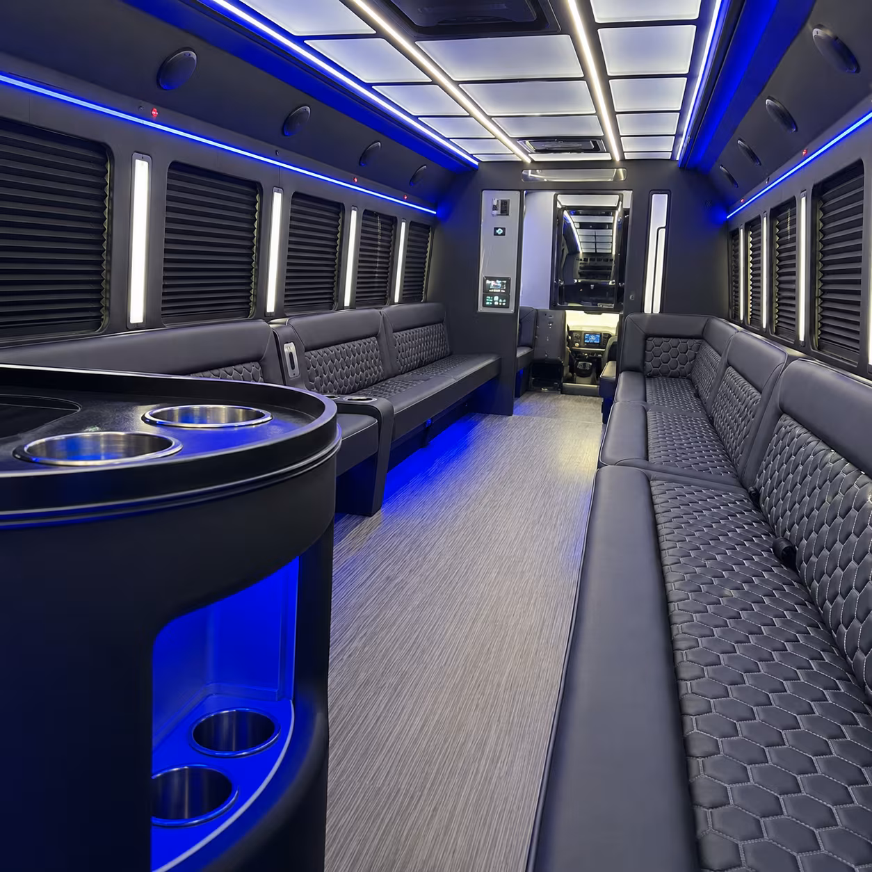 Columbus Wedding Transportation party bus exterior
