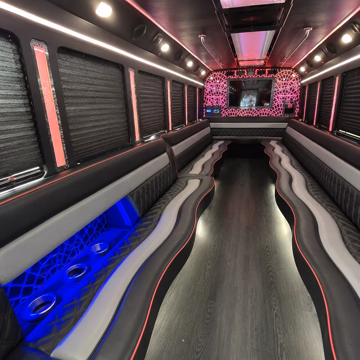 Columbus Winery Tour & Pub Crawl Transportation party bus interior