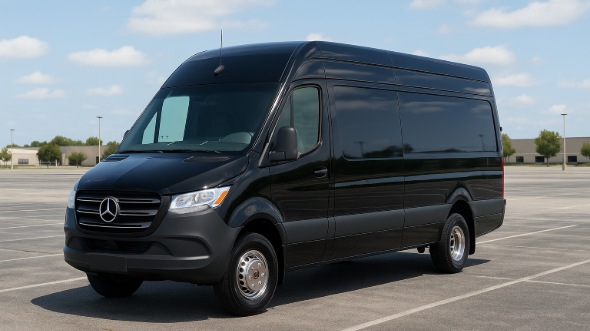Exterior of Charter Bus Company Tallahassee's 14 Passenger Sprinter Limousine in Tallahassee