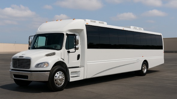Exterior of Charter Bus Company Columbus's 28 Passenger Minibus in Columbus