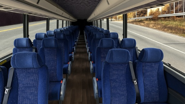 Interior of Charter Bus Company Columbus's 28 Passenger Minibus in Columbus