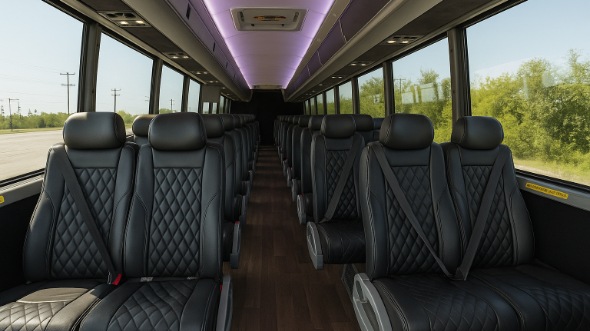 Interior of Charter Bus Company Columbus's 30 Passenger Minibus in Columbus