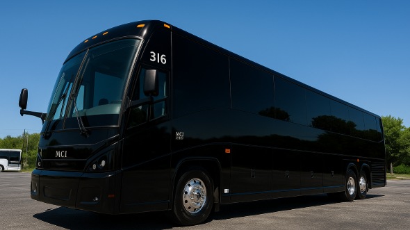 Exterior of Charter Bus Company Columbus's 47 Passenger Charter Bus in Columbus