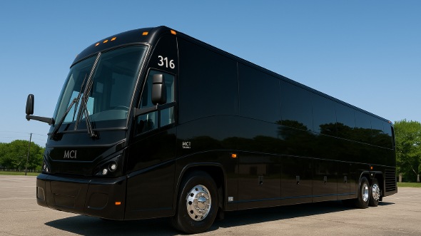 Exterior of Charter Bus Company Augusta's 50 Passenger Party Bus in Augusta