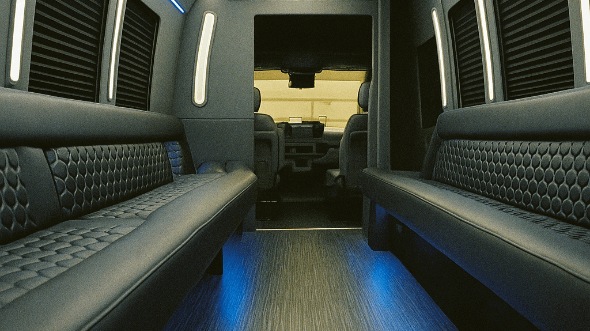 50 passenger party bus interior