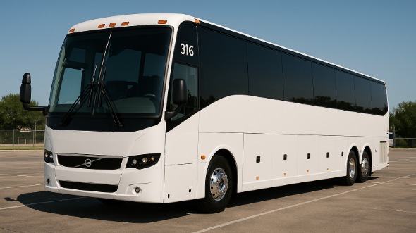 Exterior of Charter Bus Company Montgomery's 50 Passenger Party Bus in Montgomery