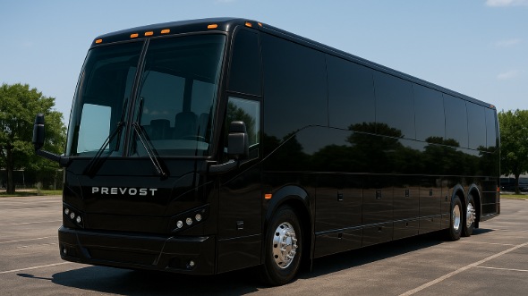 Exterior of Charter Bus Company Columbus's 54 Passenger Charter Bus in Columbus